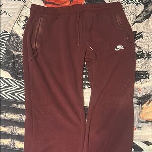 Nike Burgundy Joggers